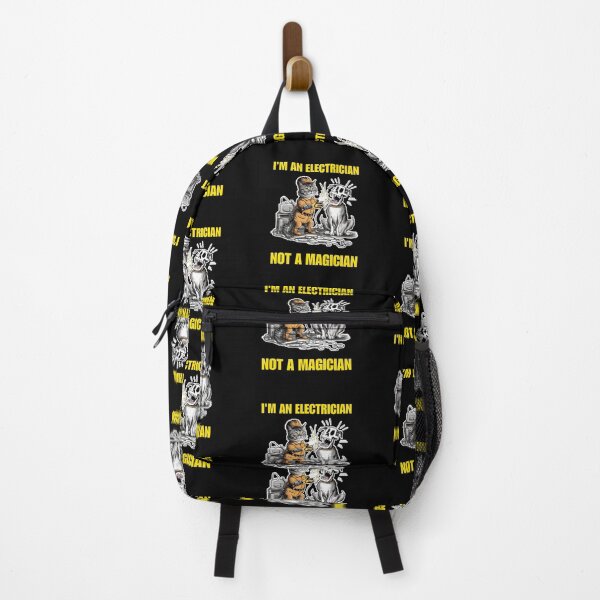 Item preview, I'm An Electrician not a Magician - funny cat and dog (yellow text) designed and sold by Micjr.