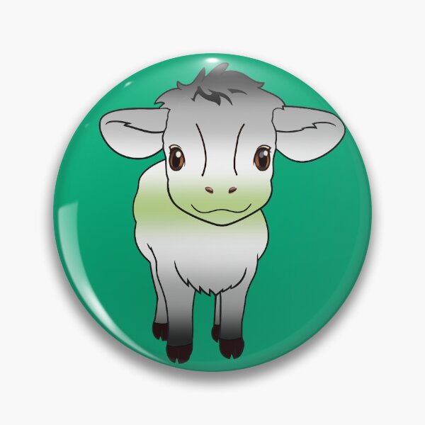 Item preview, Cute Agender Pride Flag Cow, Kawaii Agender Pride Design designed and sold by Travelslightly.