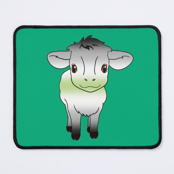 Item preview, Cute Agender Pride Flag Cow, Kawaii Agender Pride Design designed and sold by Travelslightly.
