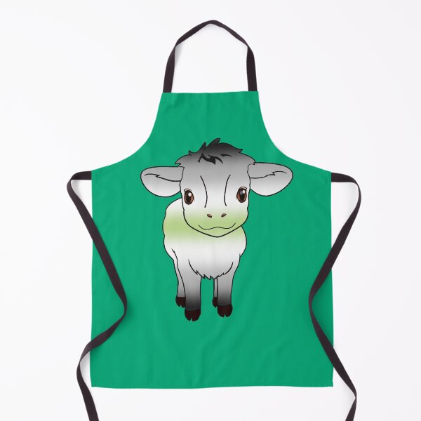 Item preview, Cute Agender Pride Flag Cow, Kawaii Agender Pride Design designed and sold by Travelslightly.