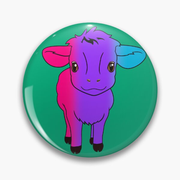 Item preview, Cute Androgynous Pride Flag Cow, Kawaii Androgynous Pride Design designed and sold by Travelslightly.