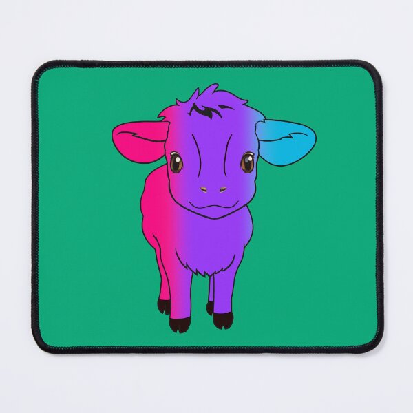 Item preview, Cute Androgynous Pride Flag Cow, Kawaii Androgynous Pride Design designed and sold by Travelslightly.