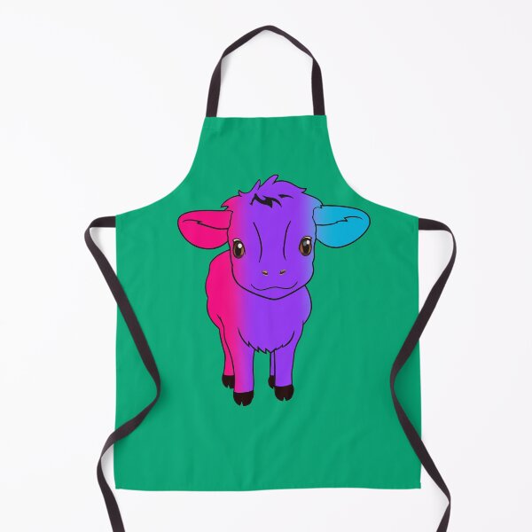 Item preview, Cute Androgynous Pride Flag Cow, Kawaii Androgynous Pride Design designed and sold by Travelslightly.