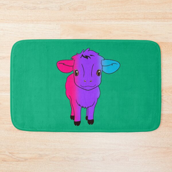 Item preview, Cute Androgynous Pride Flag Cow, Kawaii Androgynous Pride Design designed and sold by Travelslightly.