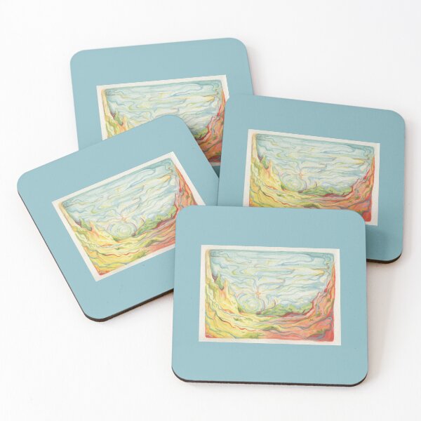 Item preview, sun and star - watercolor landscape designed and sold by eve-lazarski.