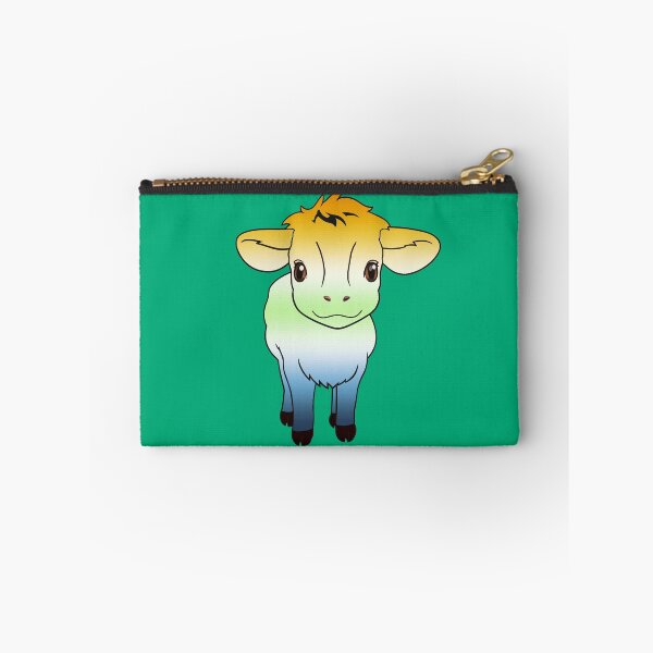 Item preview, Cute AroAce Agender Pride Flag Cow, Kawaii AroAce Agender Pride Design designed and sold by Travelslightly.
