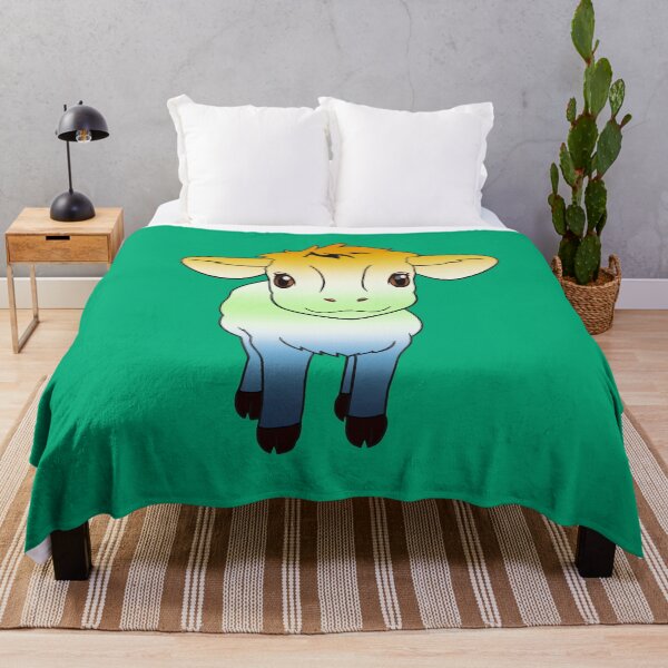 Item preview, Cute AroAce Agender Pride Flag Cow, Kawaii AroAce Agender Pride Design designed and sold by Travelslightly.