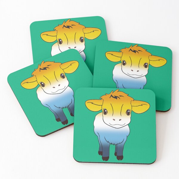 Item preview, Cute AroAce Pride Flag Cow, Kawaii AroAce Pride Design designed and sold by Travelslightly.