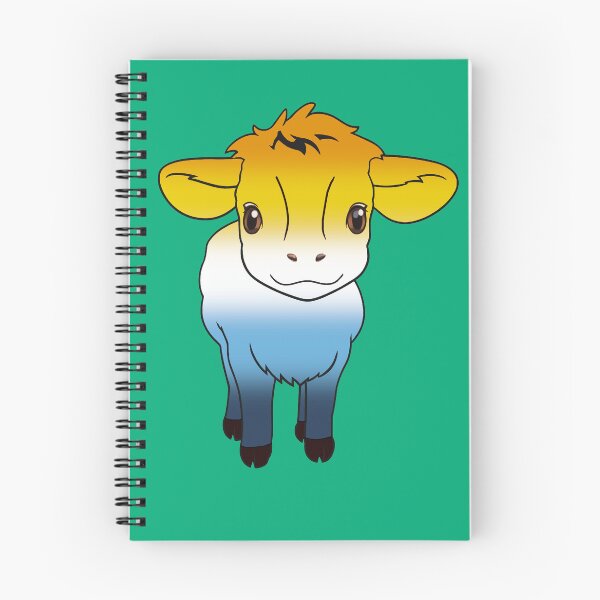 Item preview, Cute AroAce Pride Flag Cow, Kawaii AroAce Pride Design designed and sold by Travelslightly.
