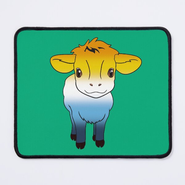 Item preview, Cute AroAce Pride Flag Cow, Kawaii AroAce Pride Design designed and sold by Travelslightly.