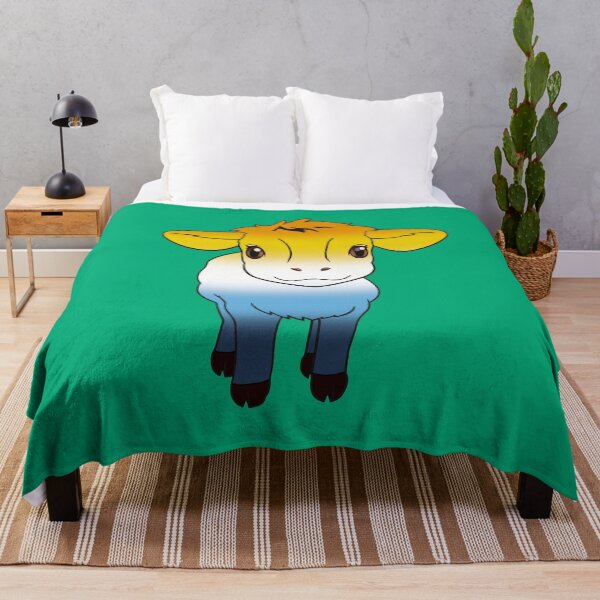 Item preview, Cute AroAce Pride Flag Cow, Kawaii AroAce Pride Design designed and sold by Travelslightly.