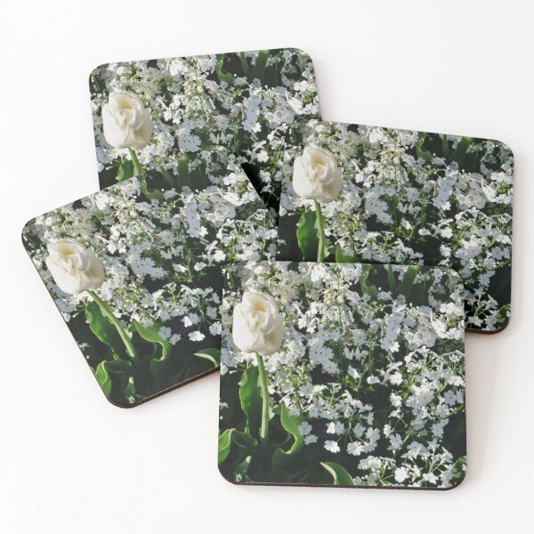 Item preview, White Tulip With Fairy Primrose designed and sold by Designsbygroovy.