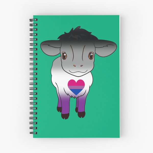 Item preview, Cute Asexual Biromantic Pride Flag Cow, Kawaii Ace Biromantic Pride Design designed and sold by Travelslightly.