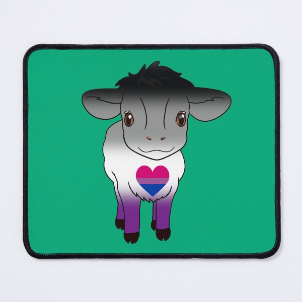 Item preview, Cute Asexual Biromantic Pride Flag Cow, Kawaii Ace Biromantic Pride Design designed and sold by Travelslightly.