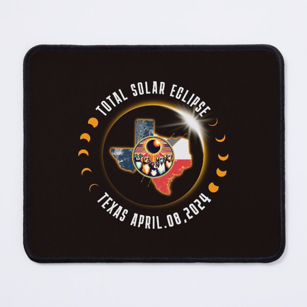 Item preview, Total Solar Eclipse Texas April 08 2024 with cute doggies watching solar eclipse designed and sold by JoyOfHopeStore.