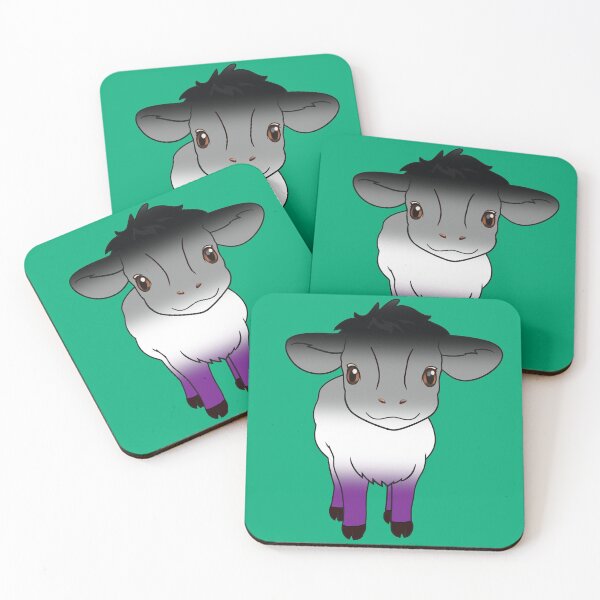 Item preview, Cute Asexual Pride Flag Cow, Kawaii Ace Pride Design designed and sold by Travelslightly.