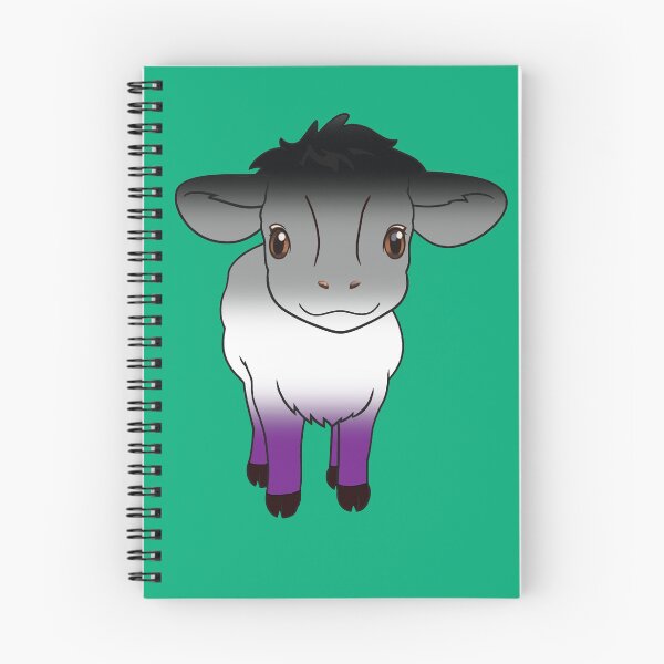 Item preview, Cute Asexual Pride Flag Cow, Kawaii Ace Pride Design designed and sold by Travelslightly.