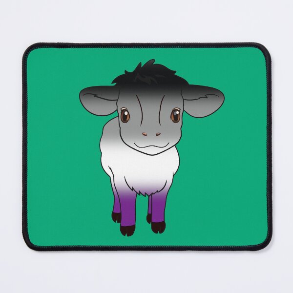Item preview, Cute Asexual Pride Flag Cow, Kawaii Ace Pride Design designed and sold by Travelslightly.