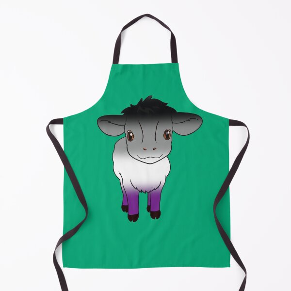 Item preview, Cute Asexual Pride Flag Cow, Kawaii Ace Pride Design designed and sold by Travelslightly.