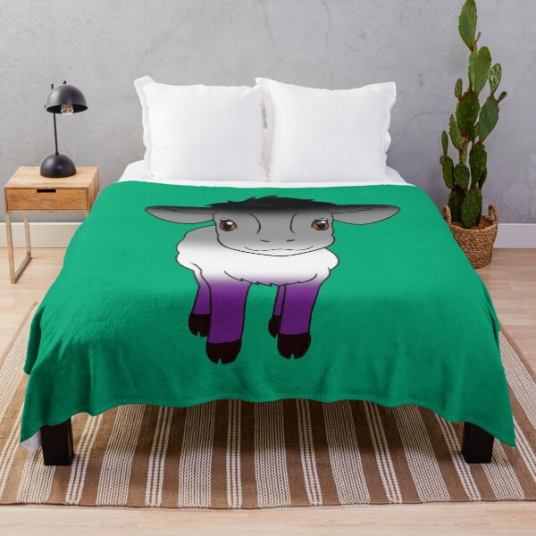 Item preview, Cute Asexual Pride Flag Cow, Kawaii Ace Pride Design designed and sold by Travelslightly.