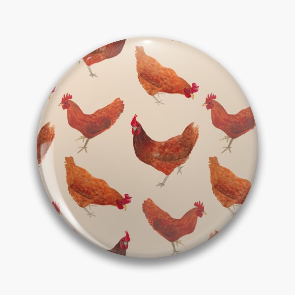 Item preview, Chickens in watercolour - beige neutral background designed and sold by SCdesignqld.