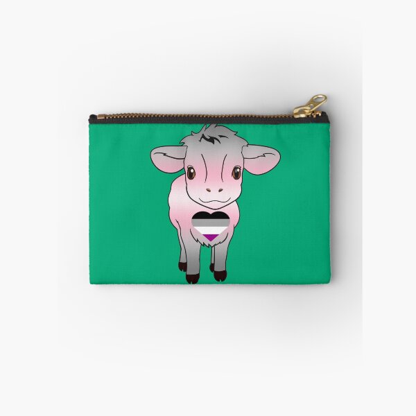 Item preview, Cute Asexual Demigirl Pride Flag Cow, Kawaii Ace Demigirl Pride Design designed and sold by Travelslightly.