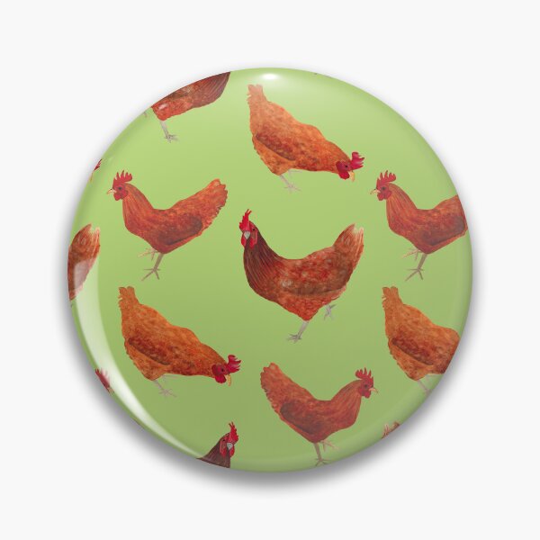 Item preview, Pollos en acuarela - fondo verde designed and sold by SCdesignqld.