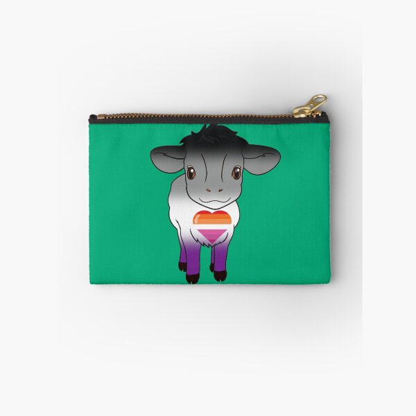 Item preview, Cute Asexual Lesbian Pride Flag Cow, Kawaii Ace Lesbian Pride Design designed and sold by Travelslightly.