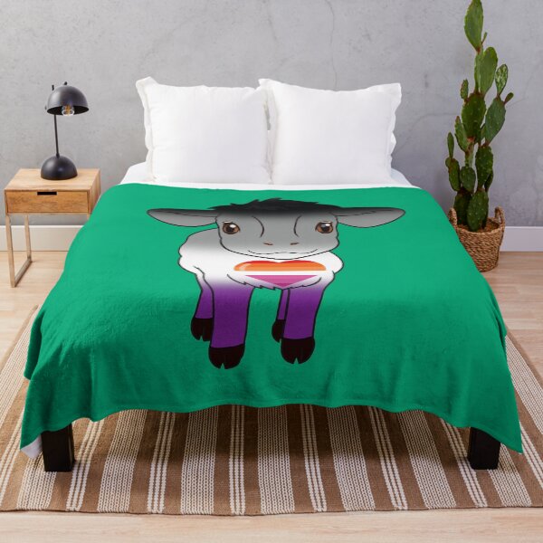 Item preview, Cute Asexual Lesbian Pride Flag Cow, Kawaii Ace Lesbian Pride Design designed and sold by Travelslightly.