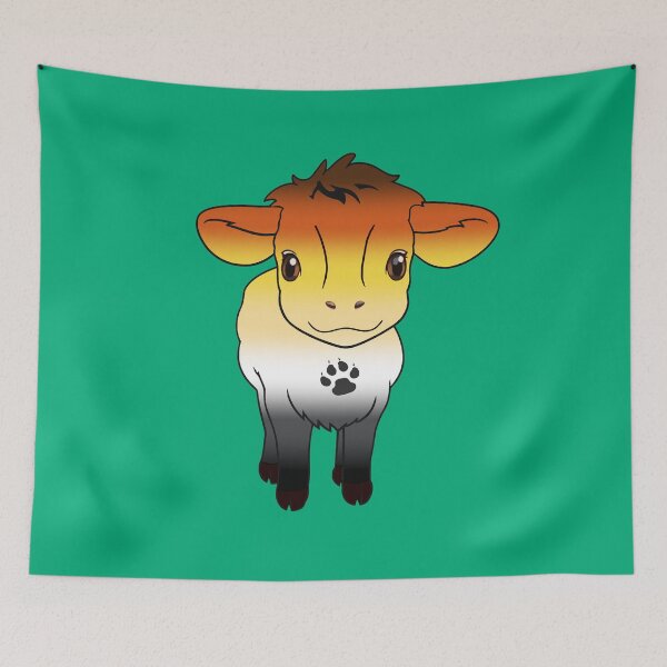 Item preview, Cute Gay Bear Pride Flag Cow, Kawaii Bear Pride Design designed and sold by Travelslightly.