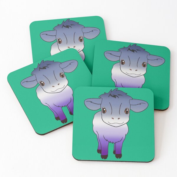 Item preview, Cute Butch Pride Flag Cow, Kawaii Butch Pride Design designed and sold by Travelslightly.