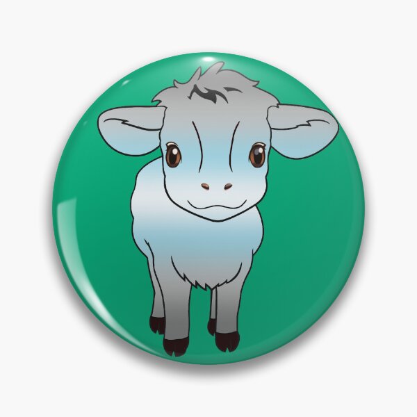 Item preview, Cute Demiboy Pride Flag Cow, Kawaii Demiboy Pride Design designed and sold by Travelslightly.