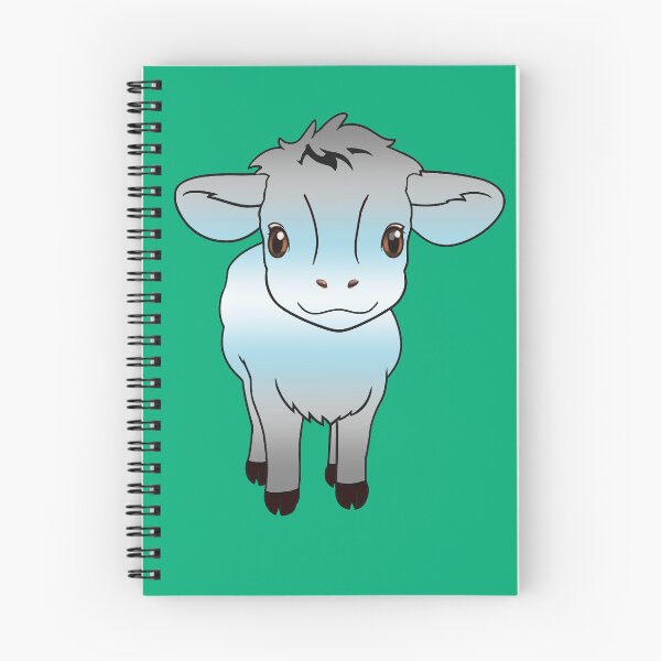 Item preview, Cute Demiboy Pride Flag Cow, Kawaii Demiboy Pride Design designed and sold by Travelslightly.