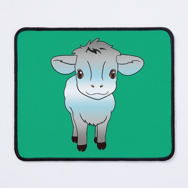 Item preview, Cute Demiboy Pride Flag Cow, Kawaii Demiboy Pride Design designed and sold by Travelslightly.