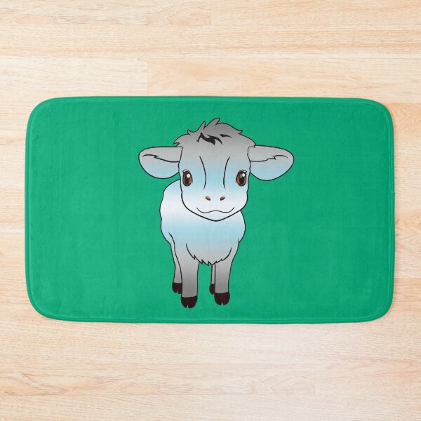 Item preview, Cute Demiboy Pride Flag Cow, Kawaii Demiboy Pride Design designed and sold by Travelslightly.
