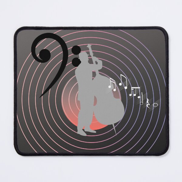 Item preview, Bass Clef In Bass Music Everywhere Original Graphic Artwork designed and sold by BrightrDayMusicArt.