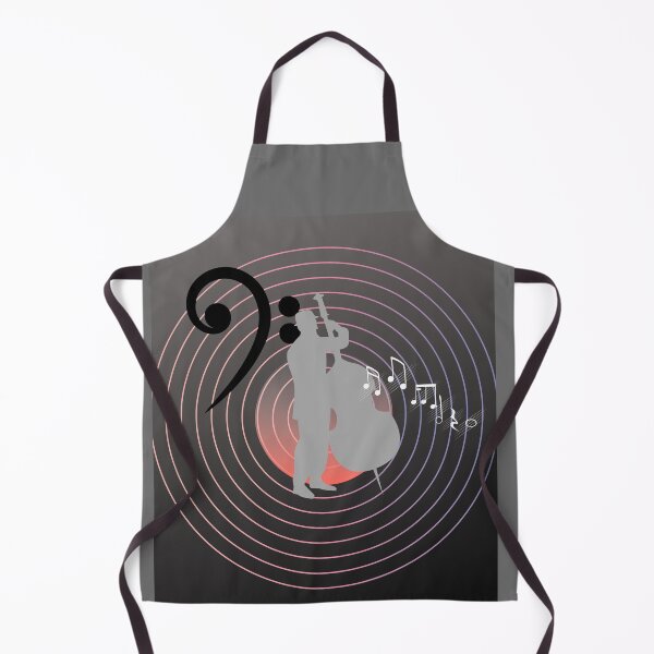 Item preview, Bass Clef In Bass Music Everywhere Original Graphic Artwork designed and sold by BrightrDayMusicArt.