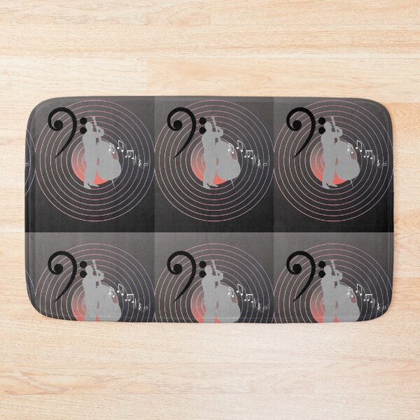 Item preview, Bass Clef In Bass Music Everywhere Original Graphic Artwork designed and sold by BrightrDayMusicArt.