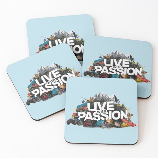 Item preview, Mountain of Passion with text 'Live with passion' designed and sold by Tomasz  Siennicki.