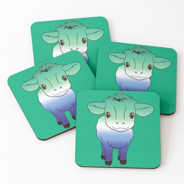 Item preview, Cute Gay MLM Pride Flag Cow, Kawaii MLM Pride Design designed and sold by Travelslightly.