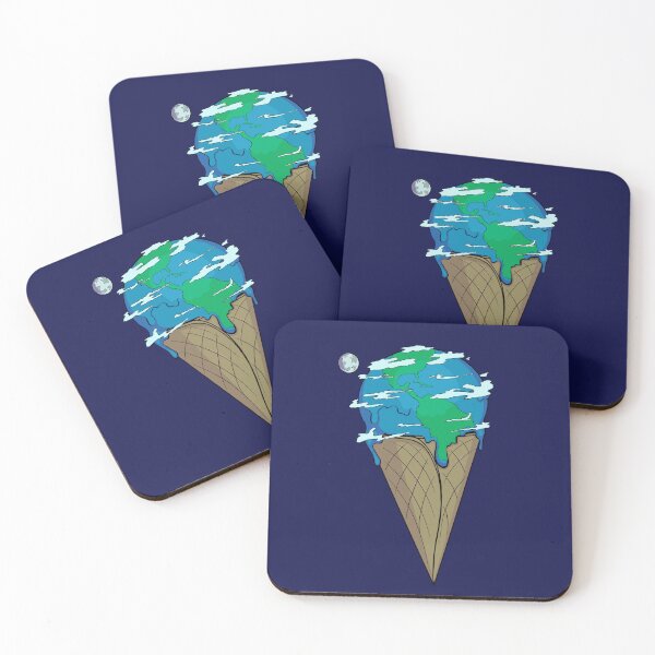 Item preview, Melting Earth Ice Cream Cone designed and sold by itsgoodjunk.