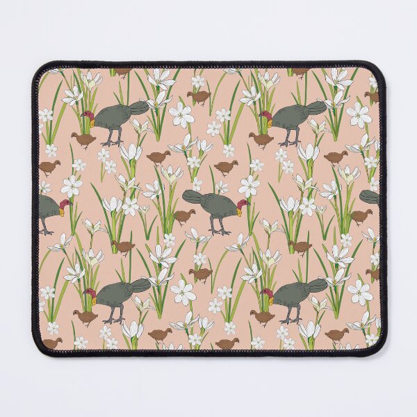 Item preview, bush turkeys in my backyard - pinky brown background designed and sold by SCdesignqld.
