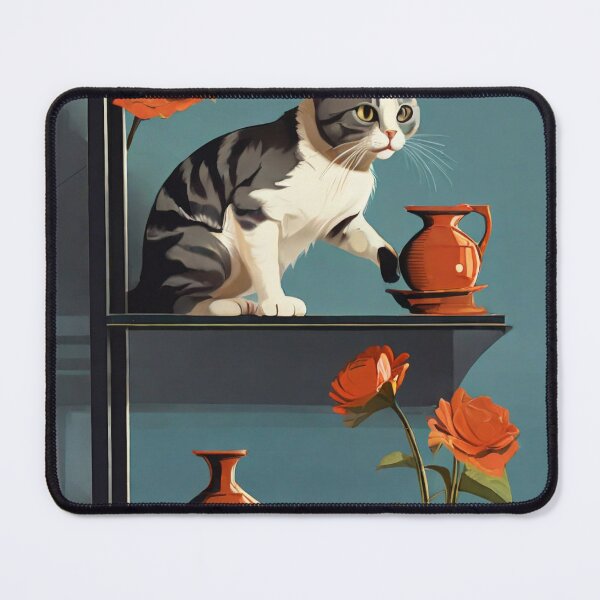 Item preview, Cat pushing things off the shelf designed and sold by BazPiccy.