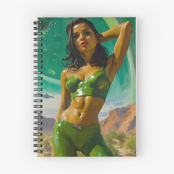 Item preview, 1950's Space Girl 2 | Vintage Sci-Fi Series | Vertical poster designed and sold by Rikko.