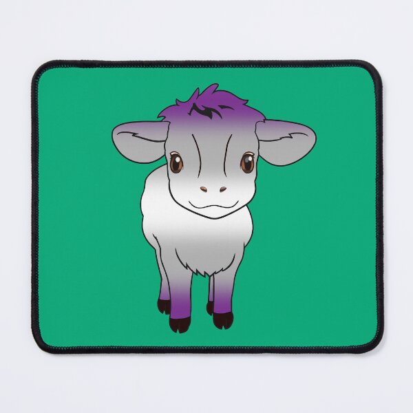 Item preview, Cute Graysexual Pride Flag Cow, Kawaii Greysexual Pride Design designed and sold by Travelslightly.