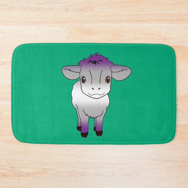 Item preview, Cute Graysexual Pride Flag Cow, Kawaii Greysexual Pride Design designed and sold by Travelslightly.