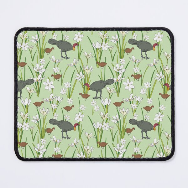 Item preview, Bush turkeys in my backyard - light green background designed and sold by SCdesignqld.