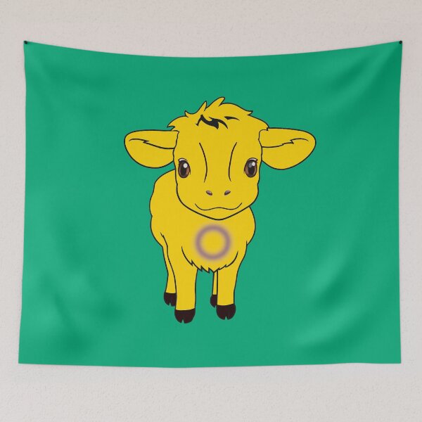 Item preview, Cute Intersex Pride Flag Cow, Kawaii Intersex Pride Design designed and sold by Travelslightly.