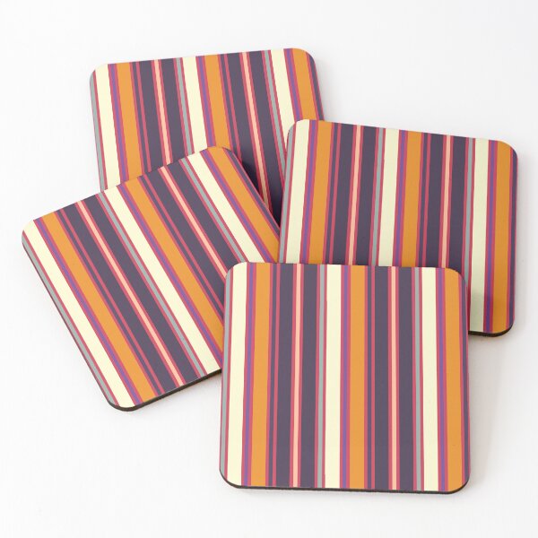Item preview, Sunset Purple and Orange Stripes Pattern designed and sold by patternsoup.