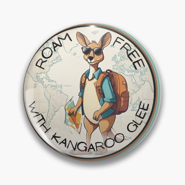 Item preview, Roam Free with Kangaroo Glee funny animal design designed and sold by lozsart.